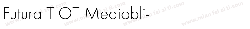 Futura T OT Mediobli字体转换